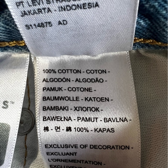 Levi’s 501 cut off jean shorts in classic blue denim size 27 excellent condition - Picture 11 of 12